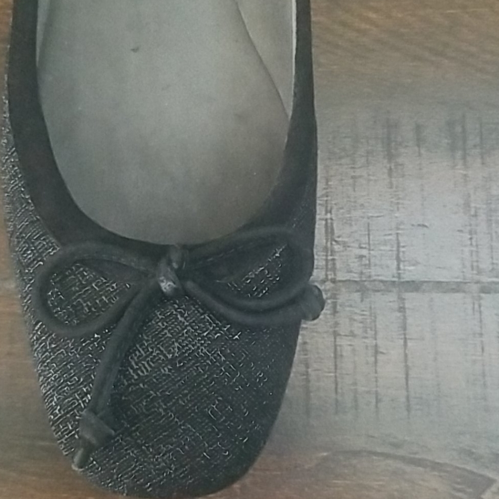 Stuart Weitzman Black Plaid Flats Size 8N - Picture 2 of 8
